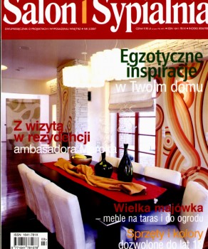 W CIENIU CHIŃSKICH OGRODÓW – „SALON I SYPIALNIA” 3/2007, WYD. PUBLIKATOR SP. ZO.O.